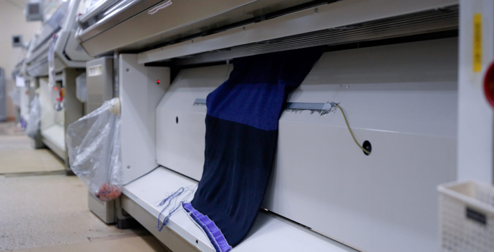 縫い目がなくほぼ完成形で出てくる、ホールガーメント