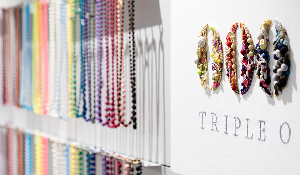 【中川政七商店 高崎オーパ店】 　0 0 0（ トリプル・オゥ） 刺繍のアクセサリー展