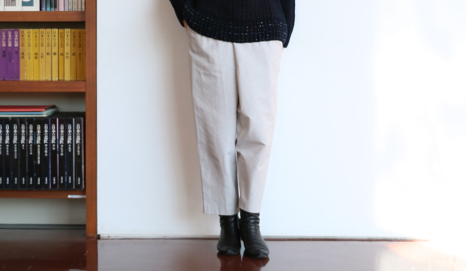 【デザイナーが話したくなる】セミフォーマル　ラップパンツ